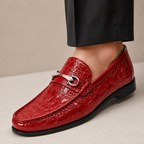 Hartley Embossed Leather Loafers
