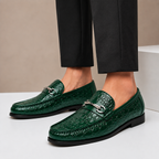 Hartley Embossed Leather Loafers